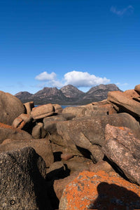 Orange rocks and granite mountains